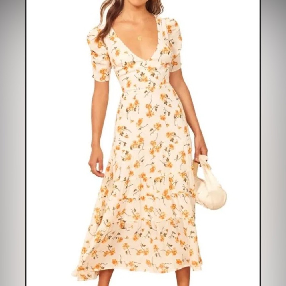 NWT Floral Reformation Midi Dress